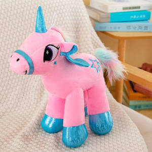 Arcobaleno angelo <span class=keywords><strong>unicorno</strong></span> peluche colorato <span class=keywords><strong>viola</strong></span> giallo bianco rosa <span class=keywords><strong>unicorno</strong></span> peluche peluche all'ingrosso macchina artiglio - Product Image 6