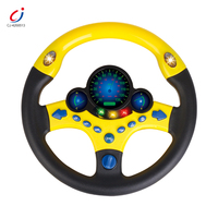 Simulateur de conduite Chengji, jouet pour bébé, éducatif précoce, rotation à 360 degrés, volant musical lumineux pour siège auto