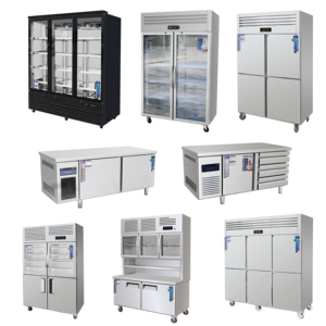 Équipement de réfrigération verticale commercial pour cuisine d'hôtel, double température, certifié CE, fabriqué en Chine, congélateur en acier inoxydable - Product Image 1