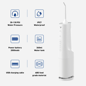 FOMIS <span class=keywords><strong>Irrigador</strong></span> Bucal Eléctrico Portátil IPX7 a Prueba de Agua para Limpieza <span class=keywords><strong>Dental</strong></span> en Casa y Viajes, Diseño de Hilo <span class=keywords><strong>Dental</strong></span> Acuático - Product Image 5