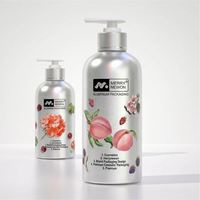 Dispensador de Gel de Ducha y Champú Recargable de Aluminio Mate Moderno y Elegante de 450 ml, Envase Cosmético para Aceite Esencial, Duradero para Uso Diario