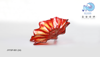 Nouveau design art décoration murale fait main lampe lumière murano fleur en forme de plaques de verre décoration