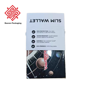Cartera Delgada Personalizada de Tyvek Dupont 1072D con Bloqueo RFID, Monedero Ligero de Papel para Tarjetas - Product Image 4
