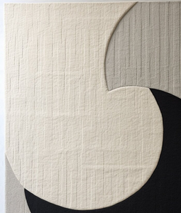 พรมปูพื้นทรงสี่เหลี่ยมขนาด4 * ขนแกะสีขาวดำใหม่แกะกันลื่นทนทานต่อรอยเปื้อนดีไซน์ทันสมัย - Product Image 6