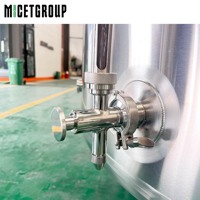 3000L 5000L 6000L Réservoir de stockage d'eau liquide bière lait personnalisé Réservoirs isolés en acier inoxydable avec pression
