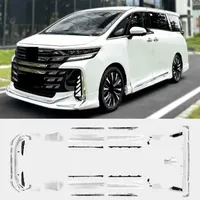 Nouveau kit carrosserie blanc pour Alphard série 40 2024 – Amélioration/Modernisation : Pare-chocs avant, jupes latérales, lèvre arrière en ABS