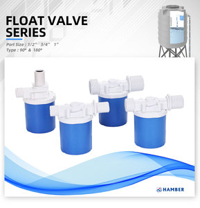 Mini robinet de remplissage flottant en plastique, bricolage, pas cher, vanne de contrôle du niveau de l'eau automatique, tour de réservoir, valve à bille flottante, 2 pouces - Product Image 2