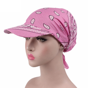 Delle donne Visiera Del Cappello Sunhat Stampato Testa Sciarpa Tenere In Caldo di Colore Della Caramella <span class=keywords><strong>Multi</strong></span> Funzione Caldo Protezione Solare - Product Image 1