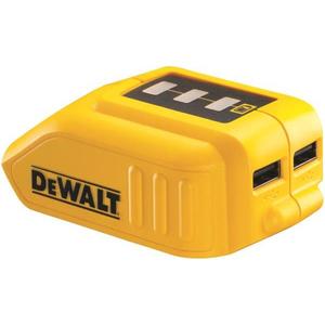 Adaptateur de batterie DeWalt 10,8V 12V 14,4V 18V XR Lithium Chargeur double sortie USB - Product Image 1