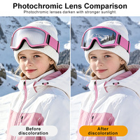 Masque de ski avec protection UV400, lunettes de neige, équipement de sécurité pour le ski, verres photochromiques polarisés, lunettes de snowboard, fabricant personnalisé