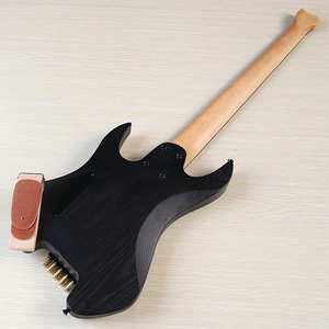 Guitare électrique sans tête à <span class=keywords><strong>5</strong></span> <span class=keywords><strong>cordes</strong></span> de 30 pouces avec finition hydro-matte noire - Product Image 4