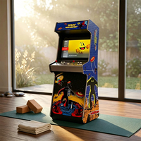 Bornes d'arcade rétro verticales Space Invaders & Pac Man avec manettes et écran HD pour salle de jeux à domicile et usage commercial