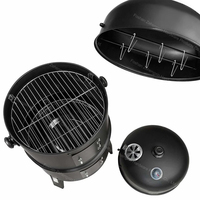 Barbecue au charbon de bois multifonction 3-en-1 pour l'extérieur, barbecue en acier pour jardin, patio, fête de famille, cuisine en plein air
