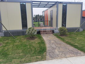 Chambre d'hôtel de luxe personnalisée préfabriquée à toit rétractable Conteneur à plat préfabriqué design Chambres d'hôtel préfabriquées - Product Image 3