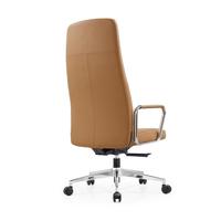 Vente en gros de chaise de bureau en cuir marron luxe moderne en cuir artificiel chaise de bureau moderne ergonomique