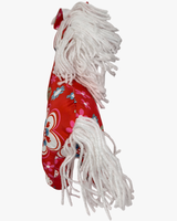 Nouvelle conception, jouet en peluche cheval en coton et polyester rouge, adorable poupée cheval, mascotte