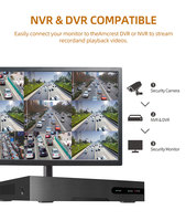 Pas cher LED PC Gaming Display VGA HD TN Panel 16:10 Noir Blanc Moniteur pour la surveillance CCTV