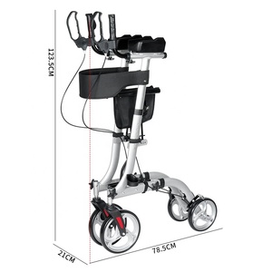Ayudas <span class=keywords><strong>para</strong></span> caminar <span class=keywords><strong>para</strong></span> <span class=keywords><strong>adultos</strong></span>, andador de 4 ruedas <span class=keywords><strong>con</strong></span> <span class=keywords><strong>asiento</strong></span> <span class=keywords><strong>para</strong></span> personas mayores - Product Image 6