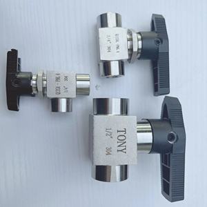 Vente de liquidation B2B COVNA, vanne à bille à 3 voies en acier inoxydable SS, filetage femelle NPT, haute pression 6000 PSI, 1 pièce - Product Image 6