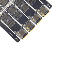 Circuit imprimé noir mat avec traitement de surface ENIG pour amplificateur Bluetooth