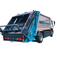 Camion à ordures compacteur électrique Foton, avec fonction d'auto-déchargement, camion de compactage hydraulique à émissions zéro.