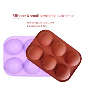 Nouveau modèle 2026 – Moules en silicone semi-circulaires personnalisés en usine pour <span class=keywords><strong>savon</strong></span>, gâteaux et glaces – Accessoires de cuisine et outils de pâtisserie - Product Image 2