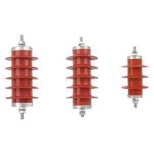 Pararrayos Gapless de la oleada del óxido de cinc polimérico de 33kv 33KV 120KV para el pararrayos de iluminación de la distribución