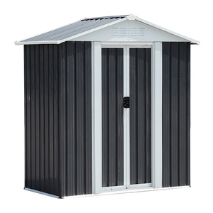 Caseta de Almacenamiento de Acero para Jardín, 8x6 pies, con Puerta con Cerradura, para Herramientas de Exterior - Product Image 5