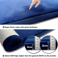 Tapis de salon de 30mm d'épaisseur avec support antidérapant Grand tapis Tatami japonais de couleur unie pour chambre dortoir Yoga