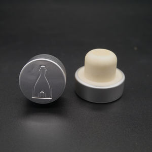 Tapa de corcho con estampado personalizado, tapón de corcho para botella de vino de <span class=keywords><strong>750</strong></span> ml, 500 ml, color dorado, 19 mm - Product Image 6