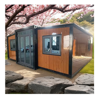 Fournisseurs chinois de maison conteneur pliable et extensible de 20 pieds et 40 pieds Maisons préfabriquées avec chambre à coucher Petite maison pliante pliante