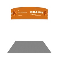 Panneau de plafond portable pour exposition et salon professionnel, en tube d'aluminium de 20 pieds, impression textile, sans outil