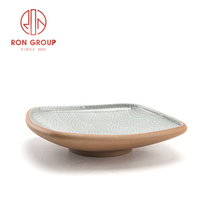 Fuente de la fábrica cuadrado cargador de placas de cerámica de la placa de la cena para restaurante - Product Image 2