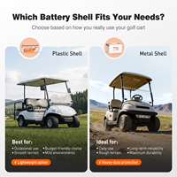 Paket Baterai Lithium 48V 100Ah Berkinerja Tinggi untuk Kereta Golf Dengan Bluetooth Lifepo4 Baterai Lithium Kereta Golf Listrik