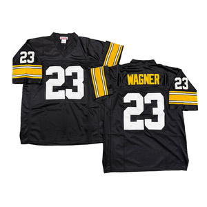 Maglia da Rugby Vintage da Uomo con Cuciture Stile Retrò Rod Woodson Donnie Shell Franco Harris Merril Hoge Lynn Swann Taglie S-3XL Spedizione Rapida - Product Image 5