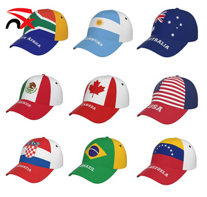 Promotion High Quality National Flag Hats Adjustable Custom Football Fan Baseball Hat Trucker Caps for Men Women