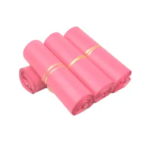 शॉपिंग ऑनलाइन निविड़ अंधकार पैकेज कस्टम लोगो मजबूत गोंद डाक मैट गुलाबी शिपिंग कपड़े बैग