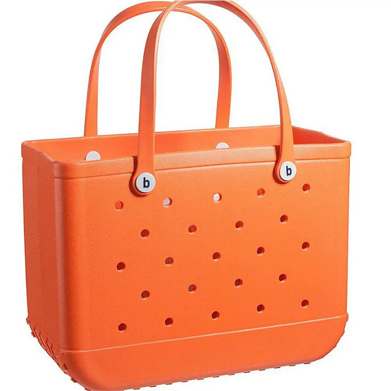 Summer Washable Basket Luxury Women Handbag Multicolor Custom Logo Xl Croc Bog Eva Beach Large Bogg Tote Bag For Ladies Kid