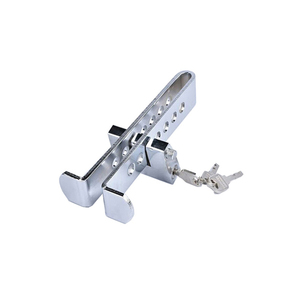 Freno de bloqueo de <span class=keywords><strong>Pedal</strong></span> de coche YH1810 y embrague, 8 agujeros, bloqueo de <span class=keywords><strong>Pedal</strong></span> de freno delantero de acero, bloqueo de seguridad de embrague, piezas de automóvil - Product Image 1