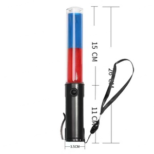 Bâton de signalisation LED clignotant personnalisable en gros, directement de l'usine, rouge et bleu, en PC, outil de sécurité routière - Product Image 3