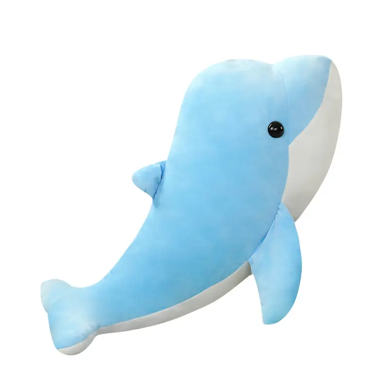 CE/ASTM OEM 2024 Factory Hot Sale High Quality Dolphin Pillow Doll Sea World Plush Toys Large Sleeping Cushion