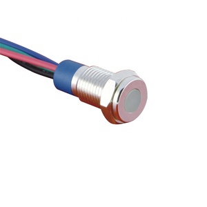 Nút Ấn Điện Tử Bán Chạy Nhất 8Mm RGB Tri-color Dot Illuminated LED Metal <span class=keywords><strong>Indicator</strong></span> - Product Image 4