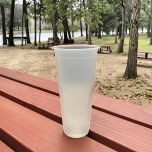 Cà phê đá dài nhựa trái cây cốc Takeaway <span class=keywords><strong>container</strong></span> dùng một lần Frosted PP cup - Product Image 4