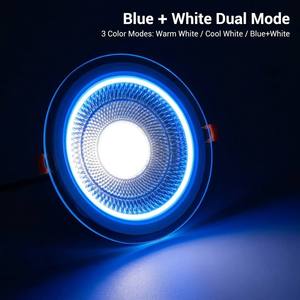 Iluminación Interior de Alta Durabilidad, 3 Colores en Uno, Empotrada en el Techo, 5w 7w 10w 15w 25w, Lámpara de Techo LED COB de Vidrio - Product Image 6