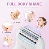 Bikini-Trimmer Elektrische Rasierer für Frauen, Persönlicher Rasierer für Schamhaar, Bikinizone, Beine, Achseln, Gesicht, USB-C Wiederaufladbar