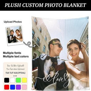 Tùy chỉnh flannel chăn với thiết kế của bạn/văn bản/Logo/hình ảnh, in cá nhân chăn cho doanh nghiệp số lượng lớn Quà Tặng - Product Image 3