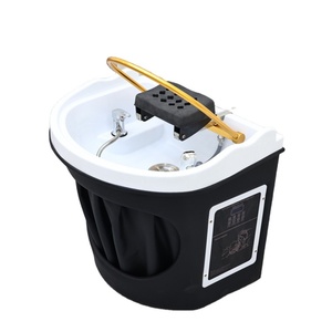Bac à shampoing portable Kisen pour salon de coiffure, avec système de circulation d'eau et machine de fumigation, idéal pour les barbiers - Product Image 1