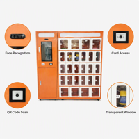 Système de casiers intelligents HAUMR ODM OEM avec écran 21,5 pouces, casier de stockage en libre-service pour supermarchés et gares