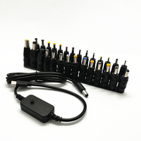 Câble de déclenchement USB-C vers DC PD, tension réglable 5V-20V, embouts universels pour ordinateur portable, routeur, caméra CCTV