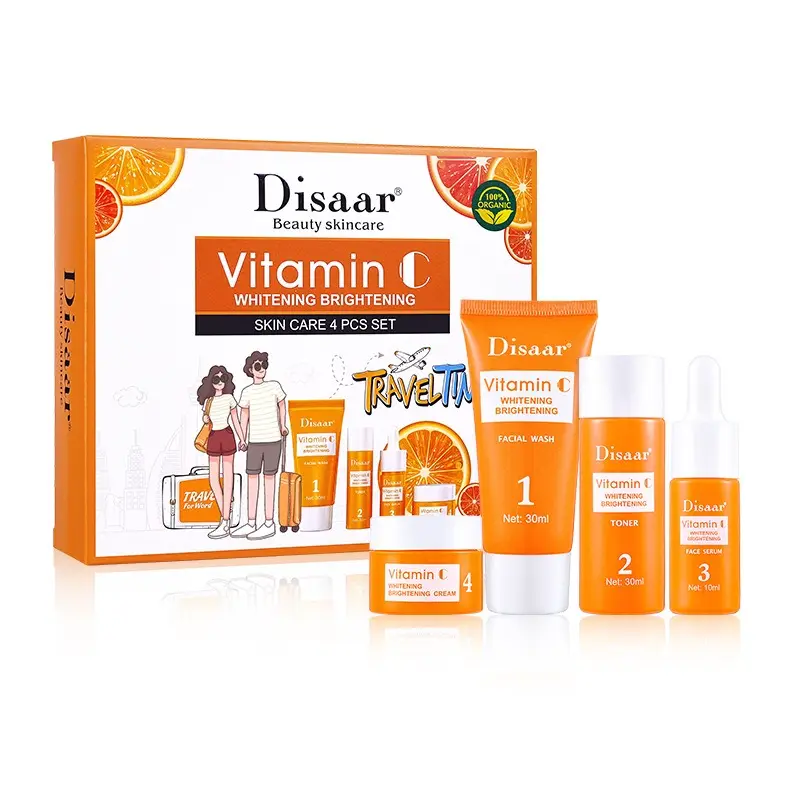 Disaar skin care facial travel skin care sets whitening facial cream private label vitamin c skin care set
